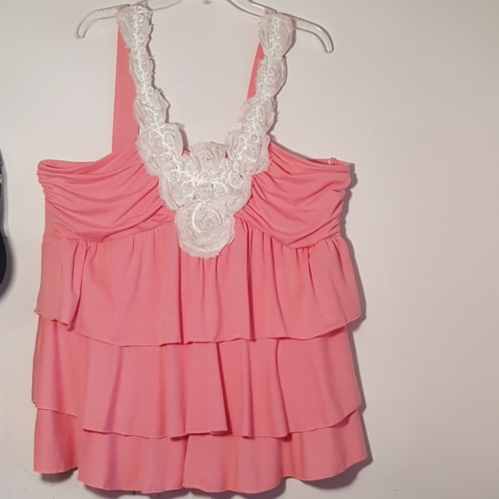 Embellished , coral halter top by Torrid! L😍VE THIS!!